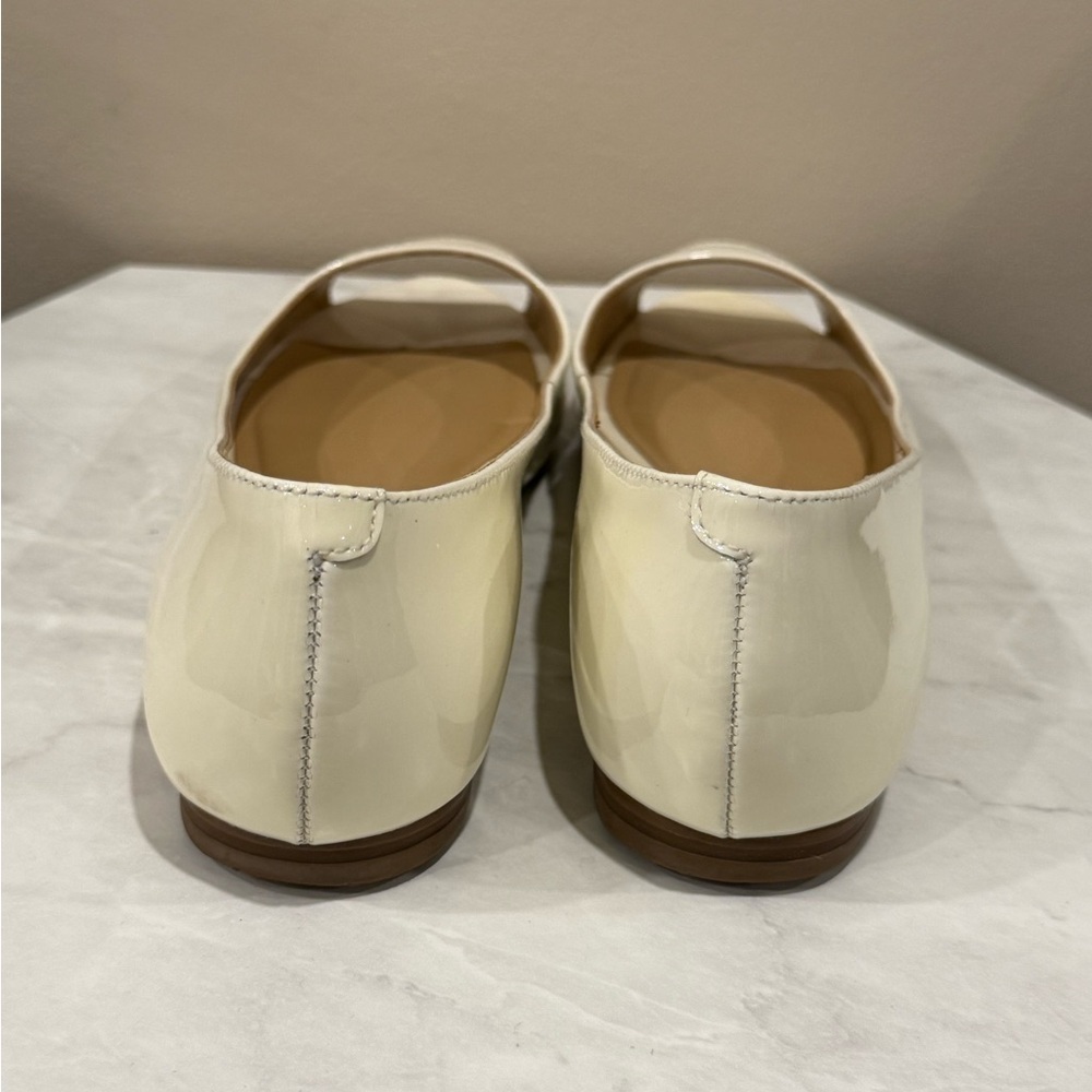 🔥Talbots Women's Cream Peep Toe Flats Sz 8🔥 - Picture 5 of 6